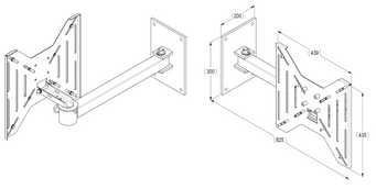 TV-Wandhalterung | VESA 400x400mm | 1691401107 TV-Wandhalterung | VESA 400x400mm | 1691401107