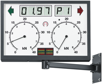 Simultananzeige RAL 7016 | analog, eckig | LCD, Schwenkarm, IR-Empfänger | 1691810750 Simultananzeige RAL 7016 | analog, eckig | LCD, Schwenkarm, IR-Empfänger | 1691810750